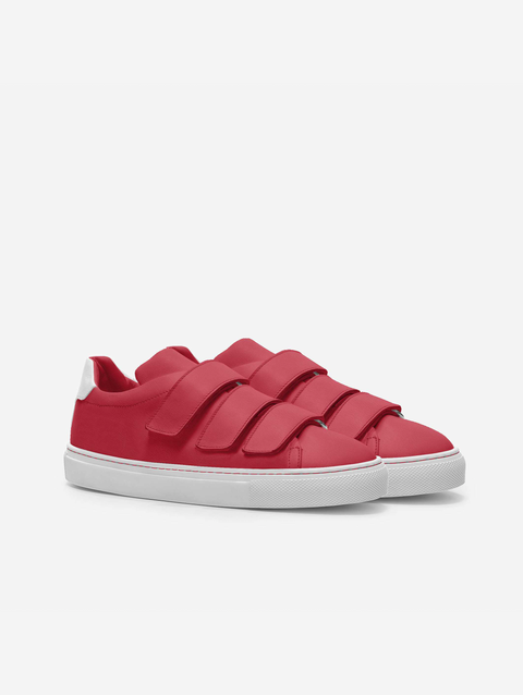 Little Boss Red Strap Low-top Shoes