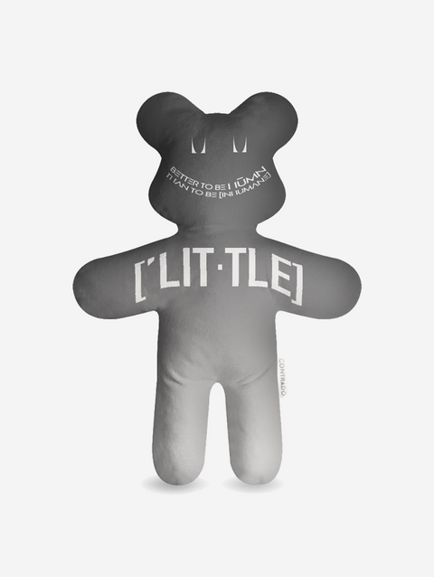 Lil Humn Grey Ombre Stuffed Bear
