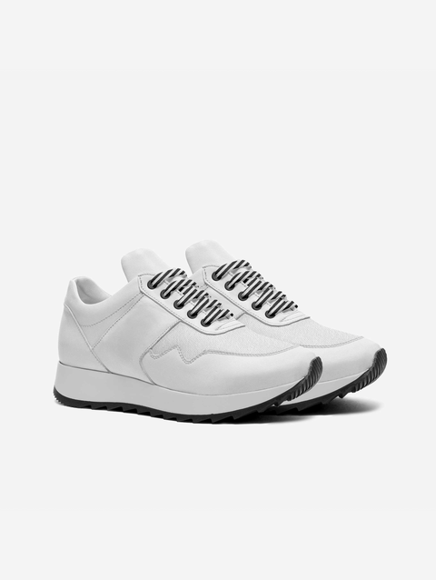 Little Kids White Stripe Low-top Sneakers