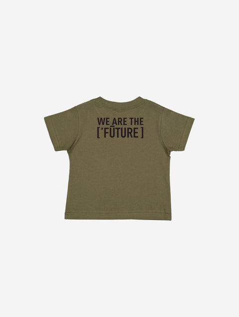 Little Humn Green LH University Infant Jersey Tee