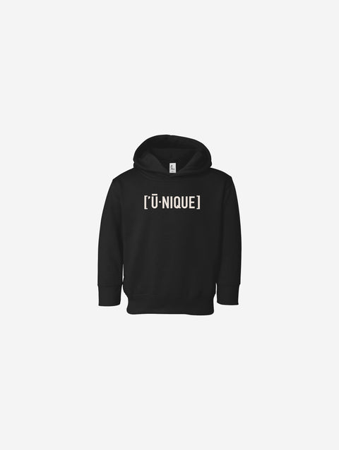 Little Humn Baby Toddler Black Unique Hoodie