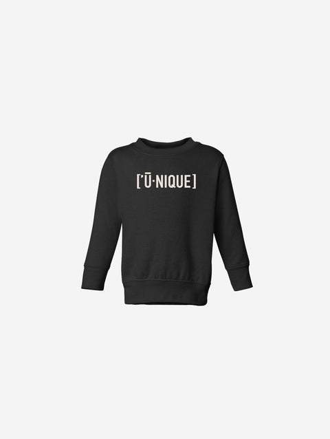Little Humn Baby Toddler Black Unique Sweatshirt