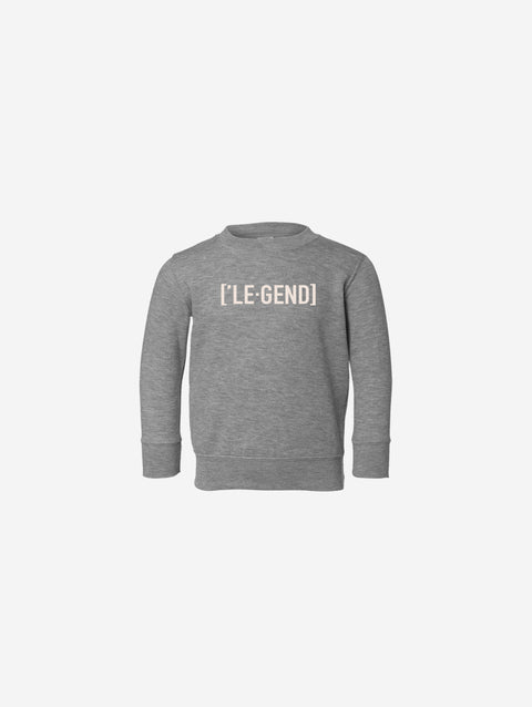Little Humn Baby Toddler Grey Legend Sweatshirt