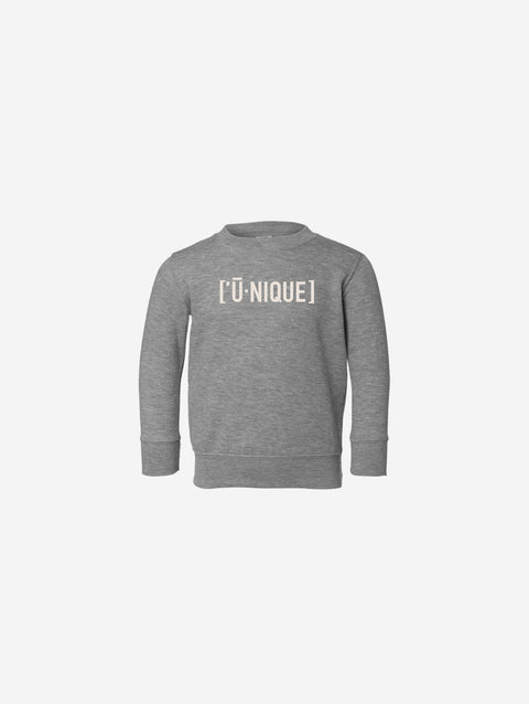 Little Humn Baby Toddler Grey Unique Sweatshirt