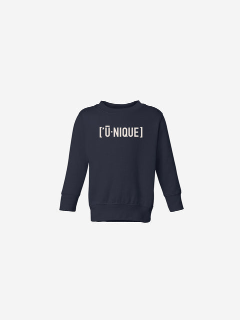 Little Humn Baby Toddler Navy Unique Sweatshirt