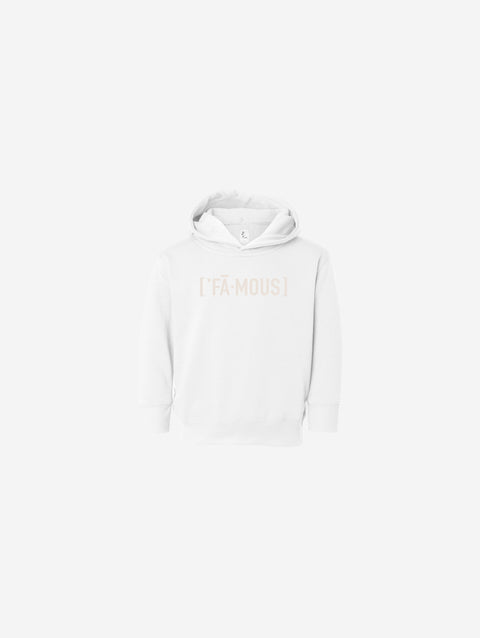 Little Humn Baby Toddler White Famous Hoodie