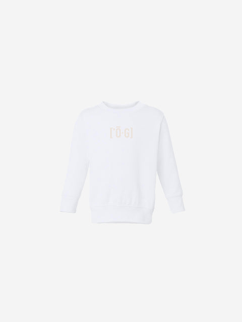 Little Humn Baby Toddler White OG Sweatshirt