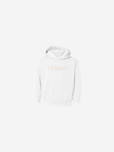 Little Humn Baby Toddler White Unique Hoodie