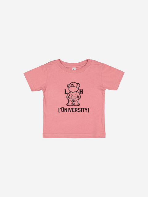 Little Humn Pink LH University Infant Jersey Tee