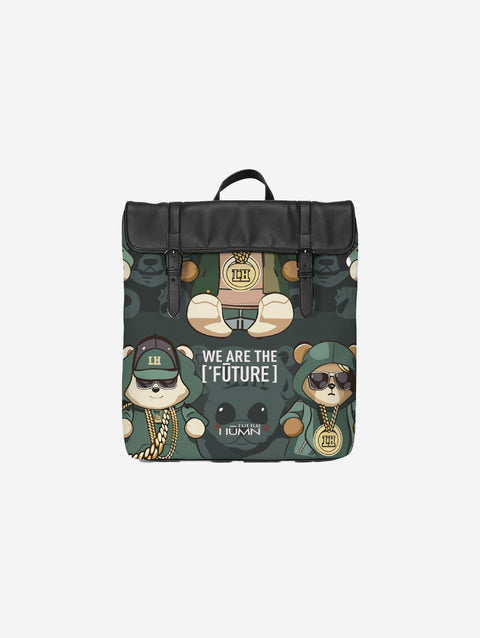 Little Humn We Are The Future Casual Flap Backpack