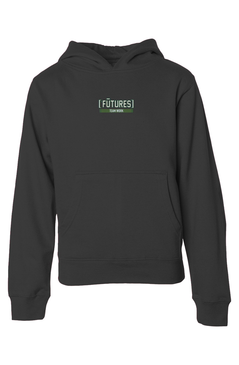 ['FŪTURES]™ Youth Embroidered Team Hoodie — BLK