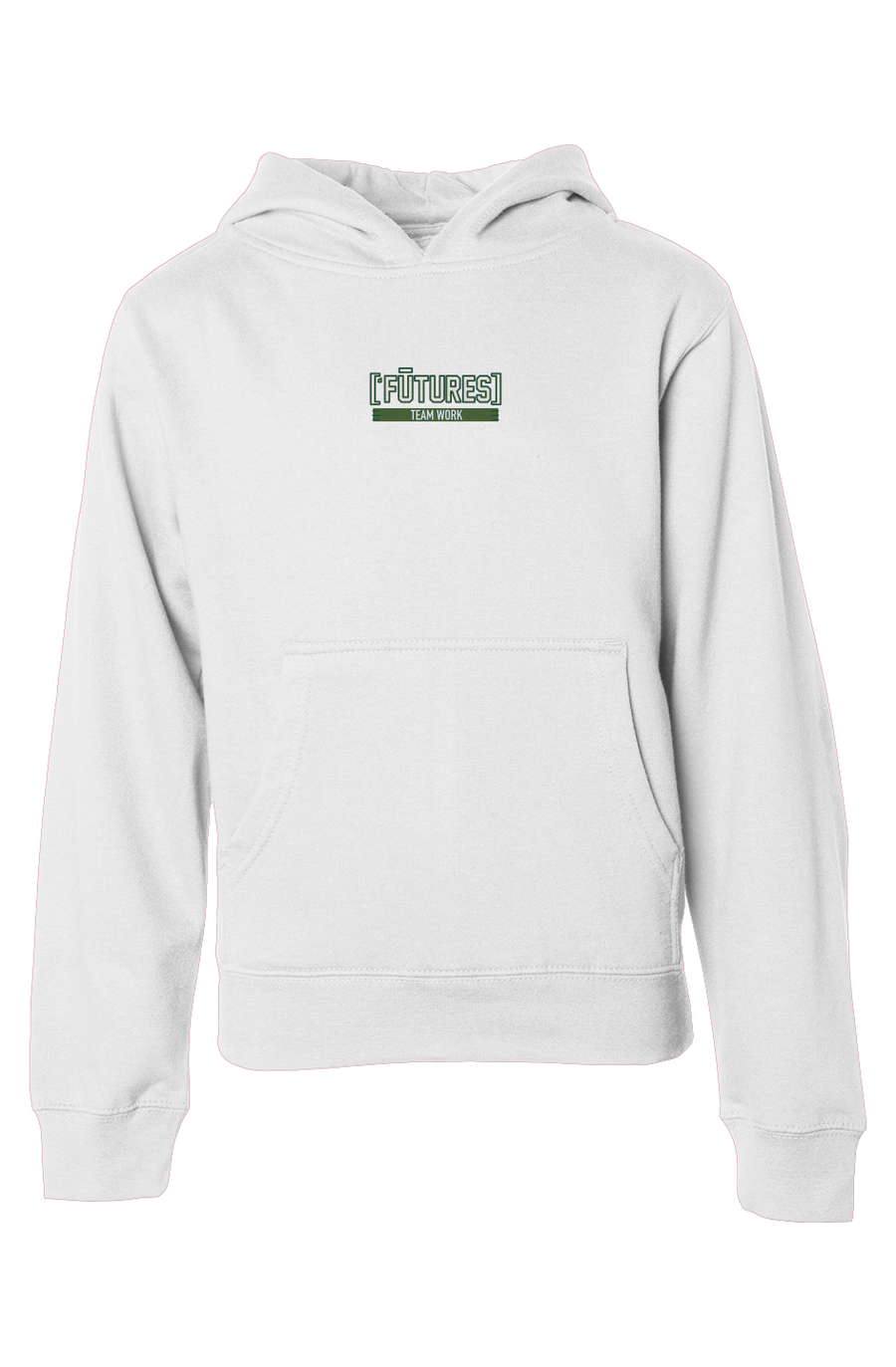 ['FŪTURES]™ Youth Embroidered Team Hoodie — WHT