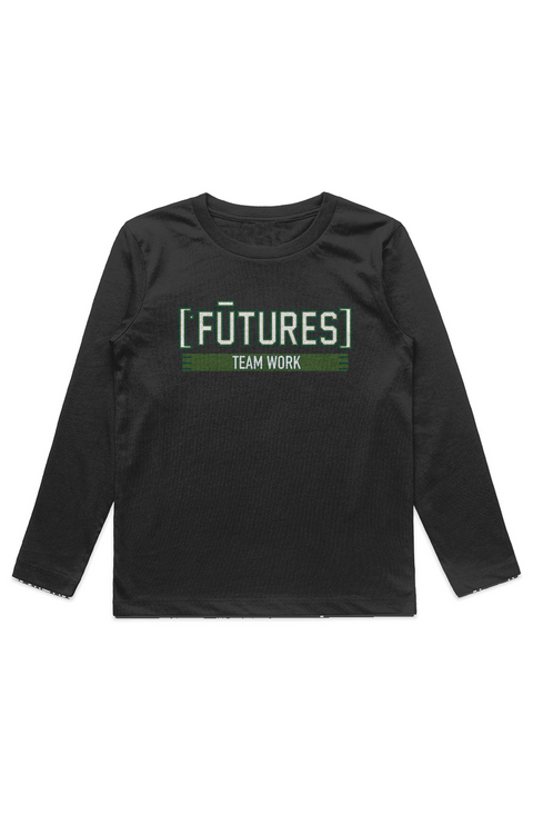 ['FUTURES] KIDS STAPLE L/S TEE BLK