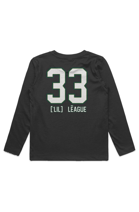 ['FUTURES] KIDS STAPLE L/S TEE BLK