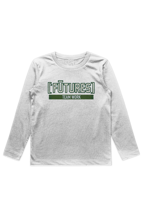 ['FUTURES] KIDS STAPLE L/S TEE WHT 