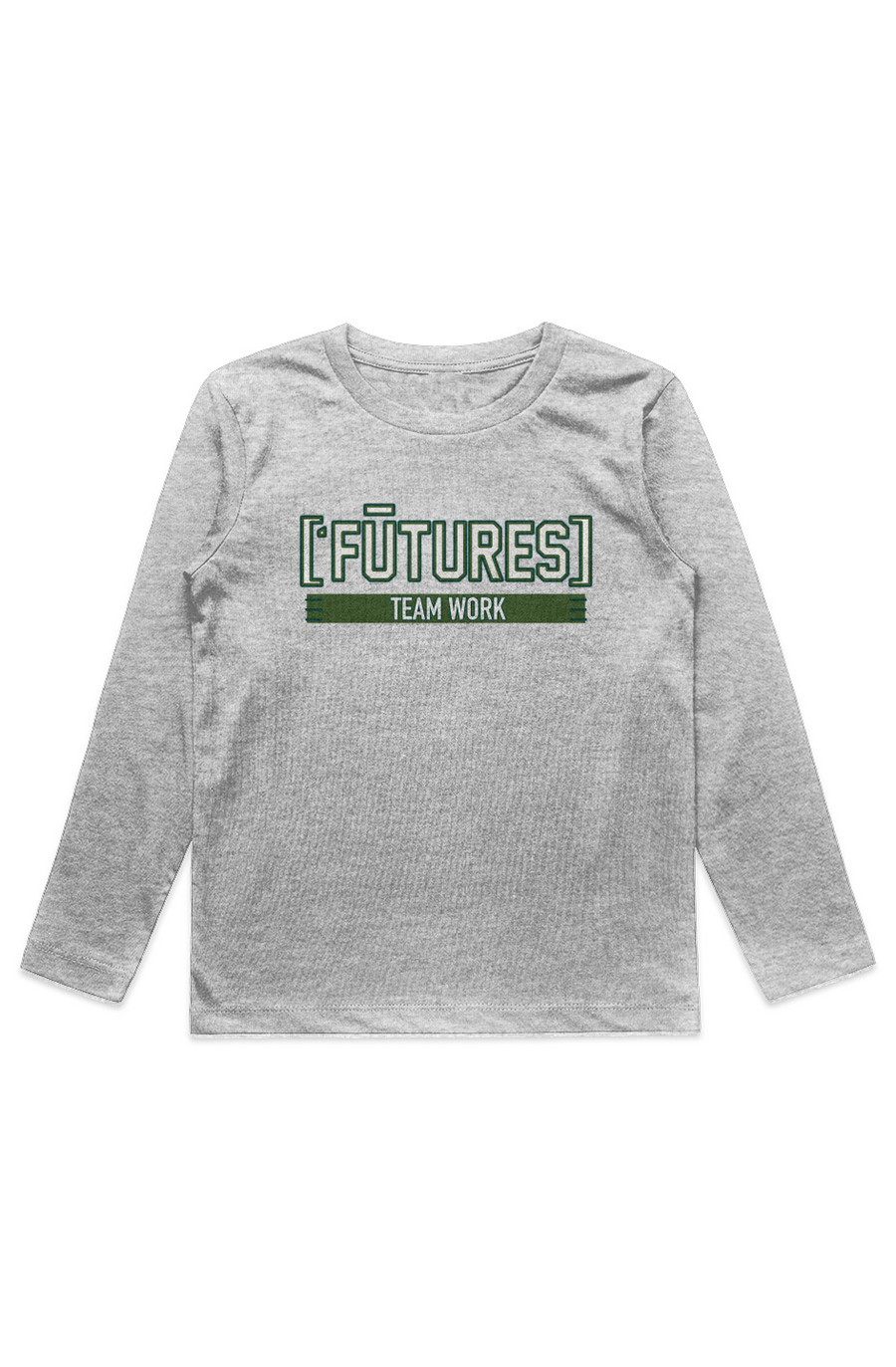 ['FŪTURES]™ Kids Team Long-Sleeve Tee — GRĀ