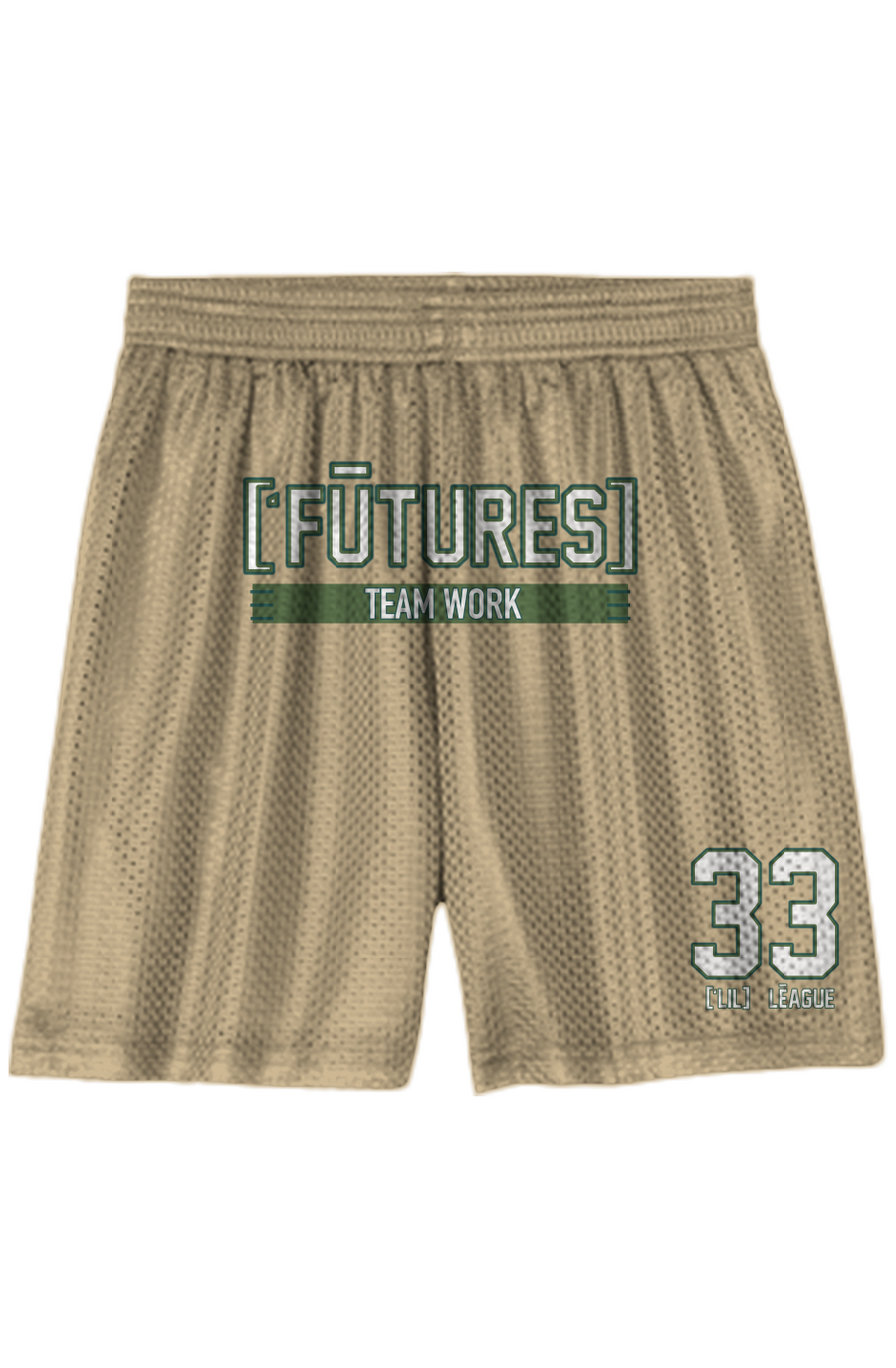 ['FŪTURES]™ Youth Varsity Mesh Short — GŌLD