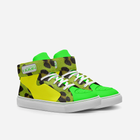 Little Baller Neon Green Camo High-top Shoes