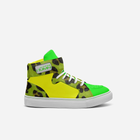 Little Baller Neon Green Camo High-top Shoes