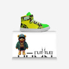 Little Baller Neon Green Camo High-top Shoes