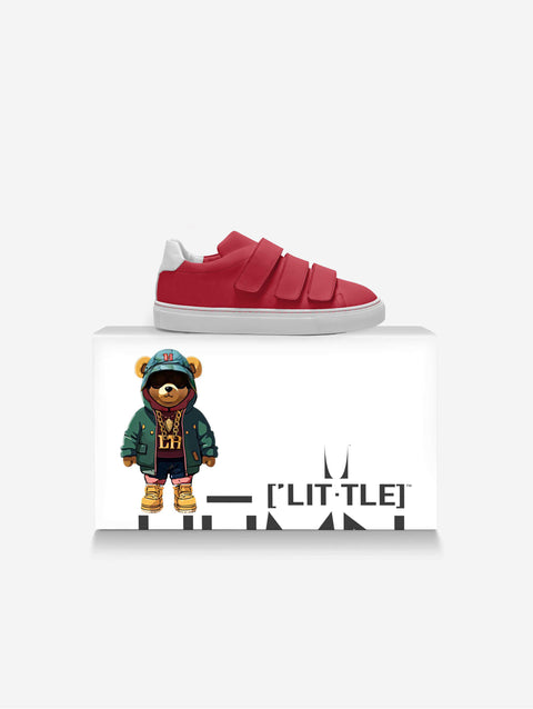 Little Boss Red Strap Low-top Shoes