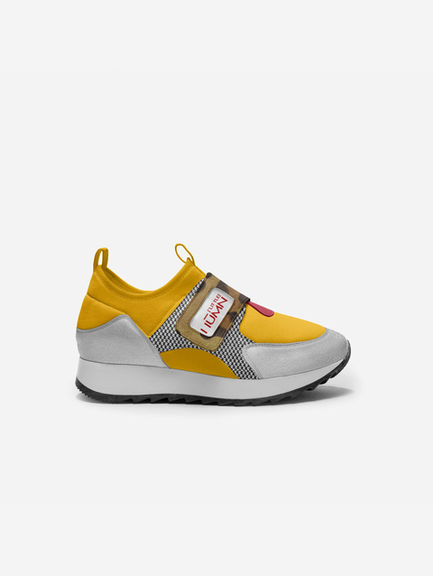Little Brat Yellow Camo Red Low-top Sneakers