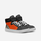 Little Cuzinz Orange Black High-top Strap Shoes