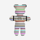 Feels Multi-Colored Stuffed Bear