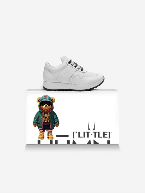 Little Kids White Stripe Low-top Sneakers