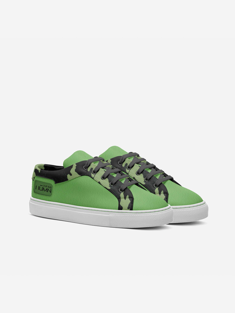 Little Nephew Green Camo Low-top Shoes