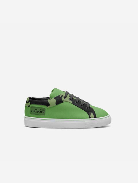 Little Nephew Green Camo Low-top Shoes