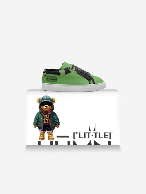 Little Nephew Green Camo Low-top Shoes