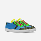 Little Rugratz Plaid Neon Blue Low-top Shoes
