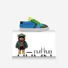 Little Rugratz Plaid Neon Blue Low-top Shoes