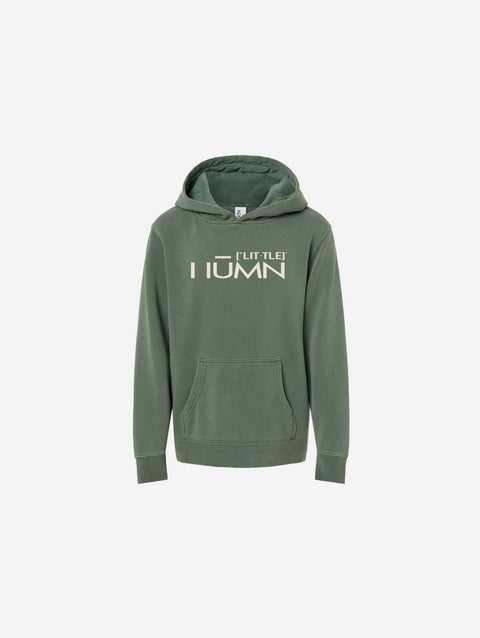 Little Humn Alpine Green Pigment Youth Hoodie