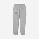 Cozy and versatile athletic gray fleece joggers featuring the ['LH] logo, perfect for active kids who value comfort and style.