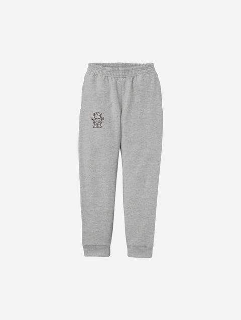 Cozy and versatile athletic gray fleece joggers featuring the ['LH] logo, perfect for active kids who value comfort and style.