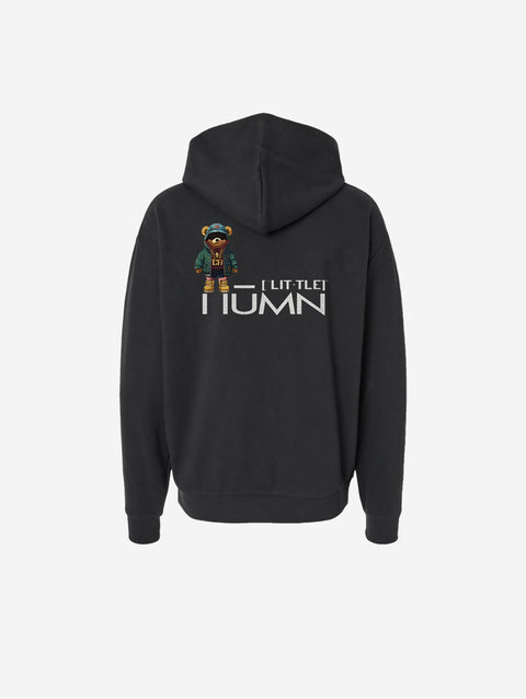 A black hoodie with the bold text "[‘TĒĒN]" in white, minimalist design, featuring a pullover style.