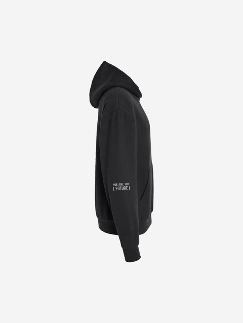 A black hoodie with the bold text "[‘TĒĒN]" in white, minimalist design, featuring a pullover style.