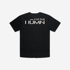 A sleek black baseball jersey featuring the 'Lil Hū' logo on the chest, offering a sporty and versatile style for casual wear.