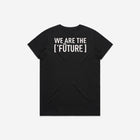 A sleek black t-shirt with the 'Lil Hū' logo on the chest, offering a modern and versatile option for any wardrobe.
