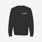 A premium heavyweight sweatshirt in black featuring the 'LITTLE HU' logo on the chest. Offers a relaxed fit with ribbed cuffs and hem for added style and comfort.