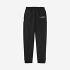 Sleek black fleece joggers adorned with the ['LH] logo, ideal for everyday wear and casual outings.