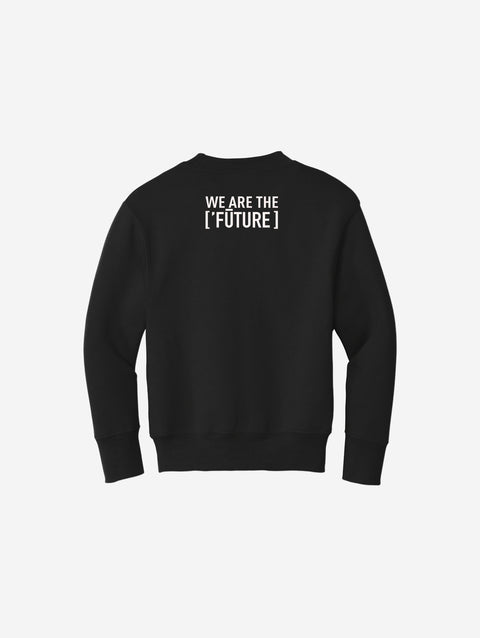 Youth fleece sweatshirt in sleek black, with a standout LH mascot design in white. A bold and versatile wardrobe essential.