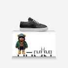 Little Humn Retro Black and White Peewee Kids Shoes