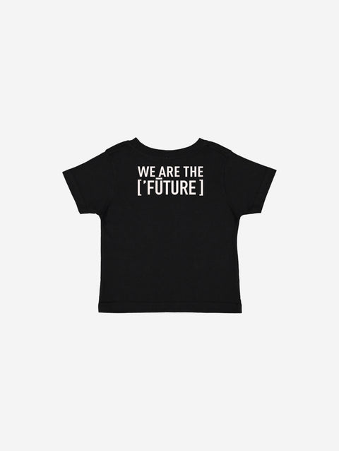 Little Humn Black LH University Infant Jersey Tee