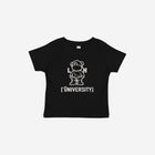 Little Humn Black LH University Infant Jersey Tee