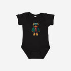 Little Humn BLK Black Lil Hu Bear Baby Onesie