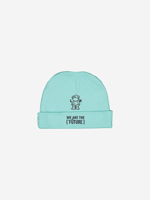 Little Humn Blue LH University Baby Rib Cap
