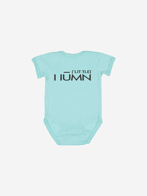 Little Humn BLU Blue Lil Hu Bear Baby Onesie